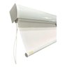 Cortina Rolo Blackout 0% Janelas 1,40 L X 1,40 a com Bando:esquerdo/branco - 1