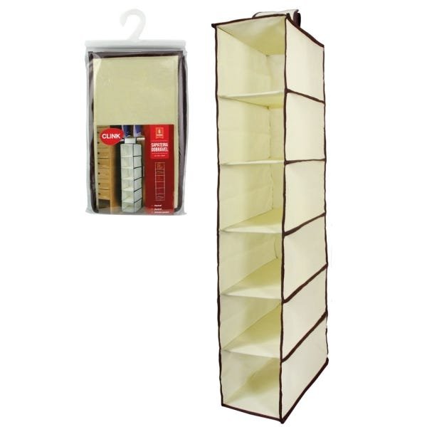 Organizador Vertical Sapateira Multiuso Dobrável Pendurar Armário Closet - 2