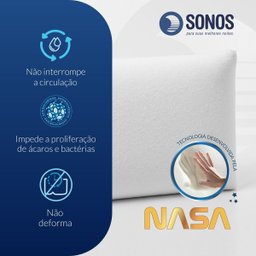 Kit Travesseiro Infantil Puro Visco Baixo Sonos 2 Unidades - 3