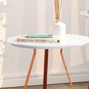 Ver imagem 2 de Mesinha Canto Lateral Decorativa Redonda Sofia Pés Ferro