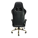 Ver imagem 2 de Cadeira Gamer Giratória Couro Sintético Preto / Dourada Mymax - Mx7 Golden Edition