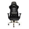 Cadeira Gamer Giratória Couro Sintético Preto / Dourada Mymax - Mx7 Golden Edition - 1