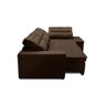 Sofá de Canto Retrátil e Reclinável com Molas LD 3,00x2,00m Viviane Suede Marrom Madelina Decor - 4