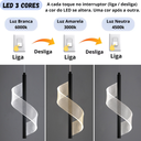 Ver imagem 2 de Luminária Pendente 5 Watts Led 3 Cores Acrílico Metal Lustre Teto Gimpo Kjdd-l-013:preto