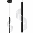 Ver imagem 1 de Luminária Pendente 5 Watts Led 3 Cores Acrílico Metal Lustre Teto Gimpo Kjdd-l-013:preto