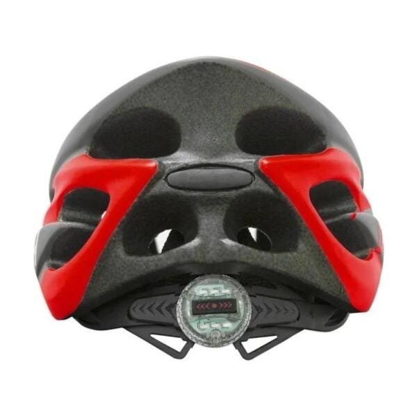 Capacete Ciclismo High One Volcano CILuz CinzaIVermelho TAM: M - 6