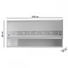 Armário Aéreo Cozinha em Aço 2 Portas Branco 800514 - Telasul - 4