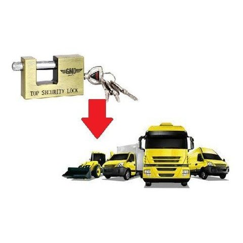 Cadeado Importado de Alta Segurança para Estepe 90mm