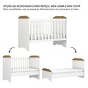 Ver imagem 3 de Berço Americano Mini Cama Mel Branco Acetinado Amadeirado - Carolina