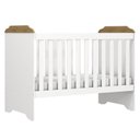 Ver imagem 1 de Berço Americano Mini Cama Mel Branco Acetinado Amadeirado - Carolina