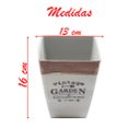 Ver imagem 2 de Kit 8 Mini Vasos de Planta Cachepot Estampados Decorados 16cm