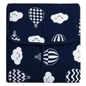 Trocador Portátil C/ Bolsos Internos - Balão Marinho