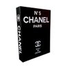 Caixa Livro Porta Objetos Decorativo Chanel 24x32x5cm Texturizada - 1
