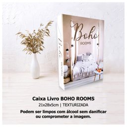 Caixa Livro Porta Objetos Decorativo Boho Rooms 21x28x5 Texturizada - 4