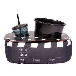 Kit Almofada Porta Pipoca com 1 Copo e Balde Cinema - 1