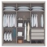 Guarda Roupa Casal 6 Portas com Espelho 230cm Dubai Fendi - Vila Rica - 5