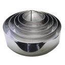 Ver imagem 1 de kit De Aro Cortador Redondo Alto 5 Peças Margepan Assadeiras