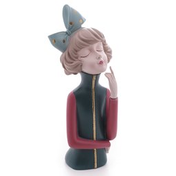 Escultura Decorativa de Resina Pensadora 23x9cm Wolff - 1