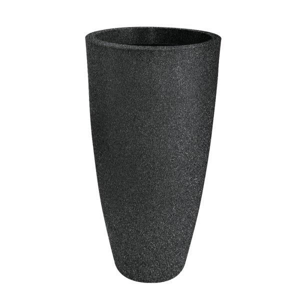 Vaso decorativo plastico vietnamita 98 preto marmore - 1