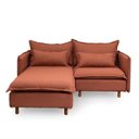 Ver imagem 3 de Sofá Modular 2 Lugares com Chaise e Pé Madeira Sôma CabeCasa MadeiraOriginals