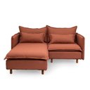 Ver imagem 3 de Sofá Modular 2 Lugares com Chaise e Pé Madeira Sôma CabeCasa MadeiraOriginals