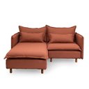 Ver imagem 3 de Sofá Modular 2 Lugares com Chaise e Pé Madeira Sôma CabeCasa MadeiraOriginals