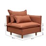 Sofá Modular 2 Lugares com Chaise e Pé Madeira Sôma CabeCasa MadeiraOriginals - 5