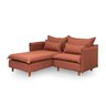 Sofá Modular 2 Lugares com Chaise e Pé Madeira Sôma CabeCasa MadeiraOriginals - 9