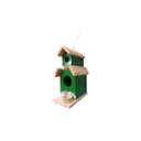 Ver imagem 2 de Mini Casinha Mini Comedouro Mini Casinha Dois Andares de Madeira Decoração
