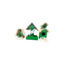 Ver imagem 1 de Mini Casinha Mini Comedouro Mini Casinha Dois Andares de Madeira Decoração