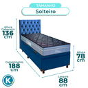 Ver imagem 3 de Cama Box Bau + Colchão Solteiro Molas Ensacadas Petrus Paropas + Cabeceira Estofada