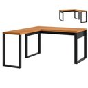 Ver imagem 6 de Mesa de Escritório em L Mesa de Trabalho com 2 Estantes Gaveteiro Nicho Moderno 5 Gavetas MDF 135cm