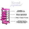Carrinho Multiuso Auxiliar Rosa Profissional Santa Clara - 2