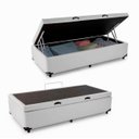 Ver imagem 1 de Cama Báu Box Base Solteiro Courino Branco
