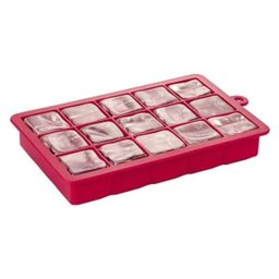 Forma De Silicone Vermelha Para Gelo Euro - 3