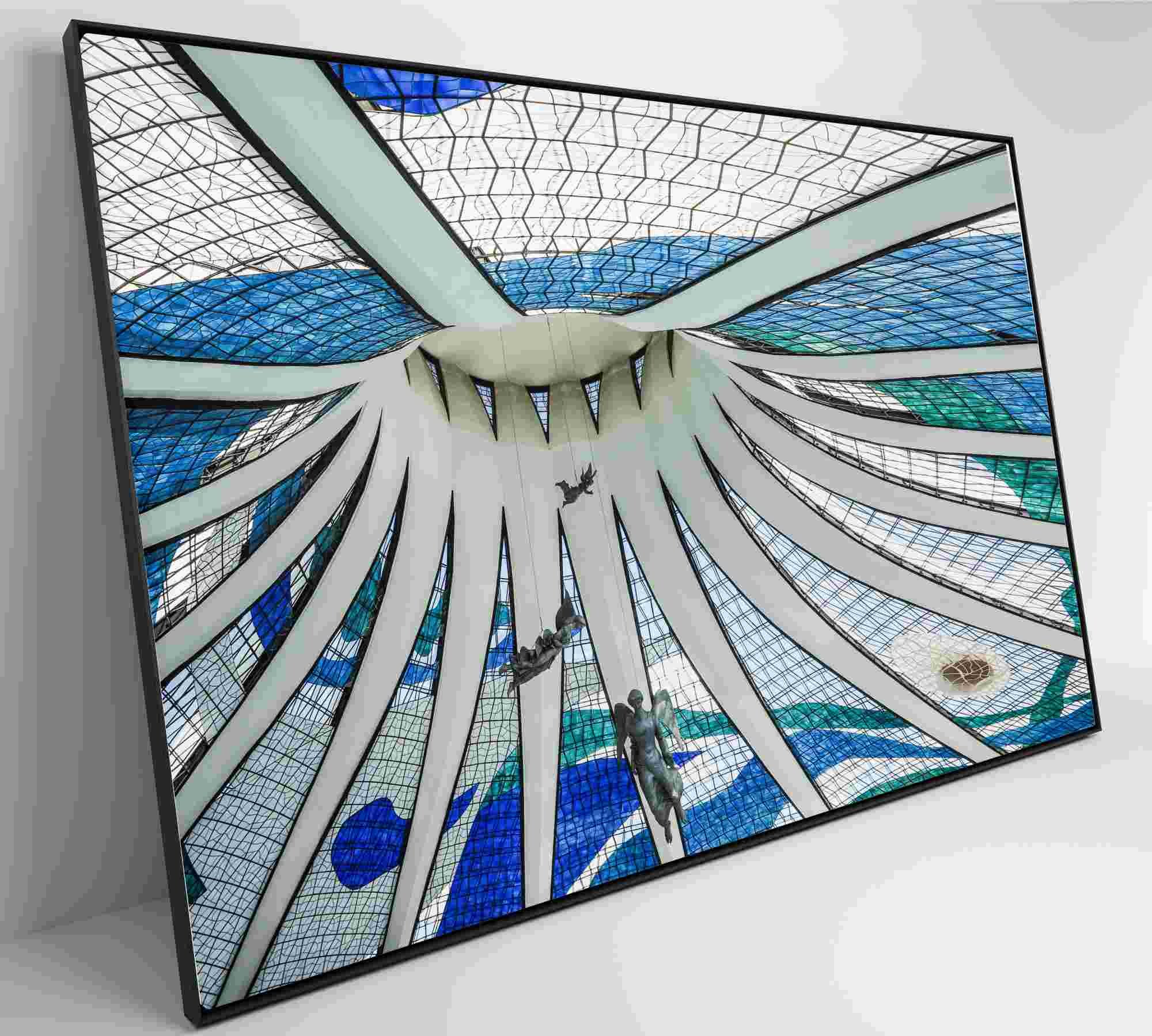 Quadro Catedral de Brasília - 120x80 cm - Tecido Canvas - 4