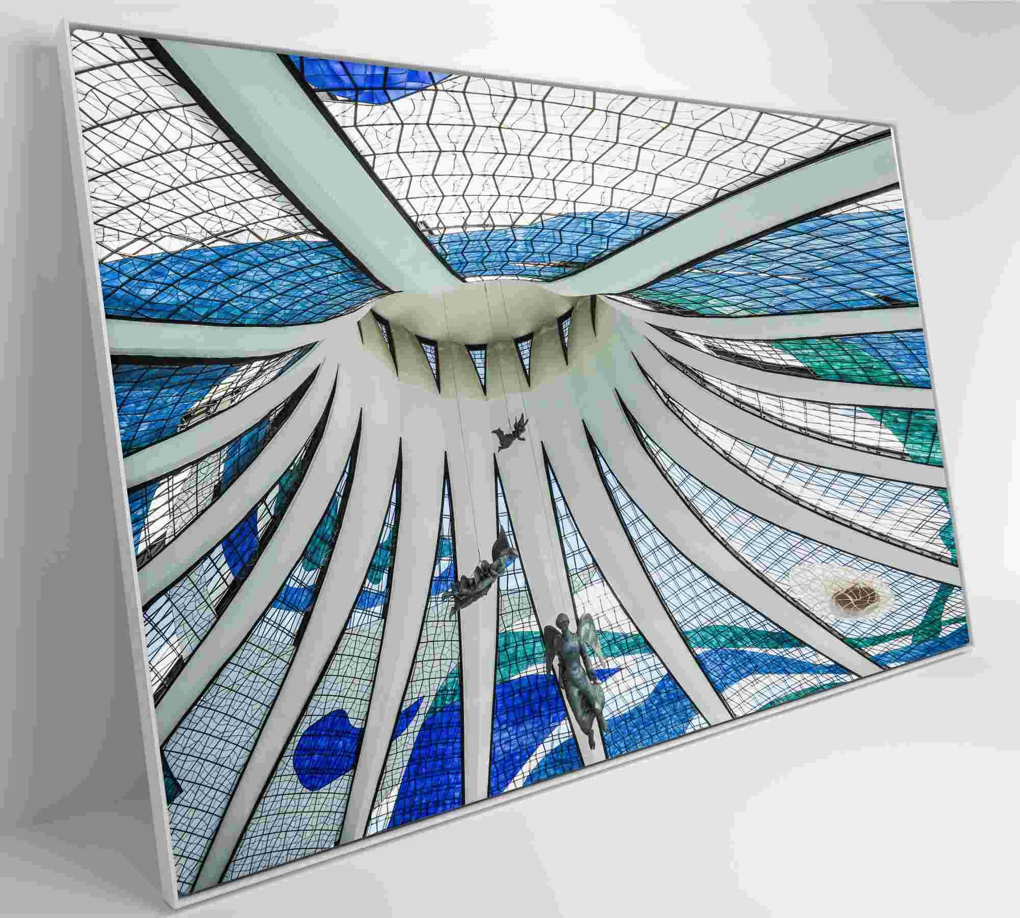 Quadro Catedral de Brasília - 120x80 cm - Tecido Canvas - 3