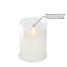 Vela De Led Chama Viva SPA Copo Vidro Pequena10x7,5cm - 4