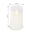 Ver imagem 2 de Vela de Led Chama Viva Spa Copo Vidro Grande 15x7,5cm