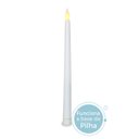 Ver imagem 4 de Kit com 2 Vela de Led Chama Viva Fina Cumprida 27cm Altura