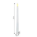 Ver imagem 2 de Kit com 2 Vela de Led Chama Viva Fina Cumprida 27cm Altura