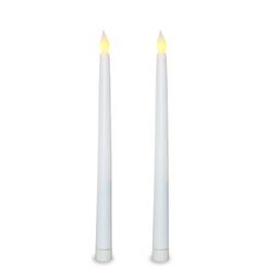 Kit com 2 Vela de Led Chama Viva Fina Cumprida 27cm Altura - 1