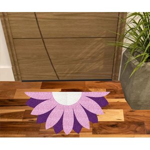 Tapete Meia Lua Flor Lilas no Formato