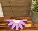 Ver imagem 1 de Tapete Meia Lua Flor Lilas no Formato