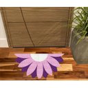 Ver imagem 1 de Tapete Meia Lua Flor Lilas no Formato