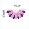 Tapete Meia Lua Flor Lilas no Formato - 2