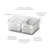 Organizador Geladeira Dry 2 Cestos Sempre Seco 6,7litros Coza - 2