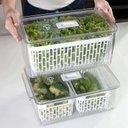 Ver imagem 3 de Organizador Geladeira Dry 2 Cestos Sempre Seco 6,7litros Coza