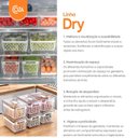 Ver imagem 4 de Organizador Geladeira Dry 2 Cestos Sempre Seco 6,7litros Coza
