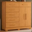 Ver imagem 7 de Guarda Roupa Napoli com 6 Portas Bronze Cinamomo e Cômoda Xangai Cinamomo - Móveis Albatroz